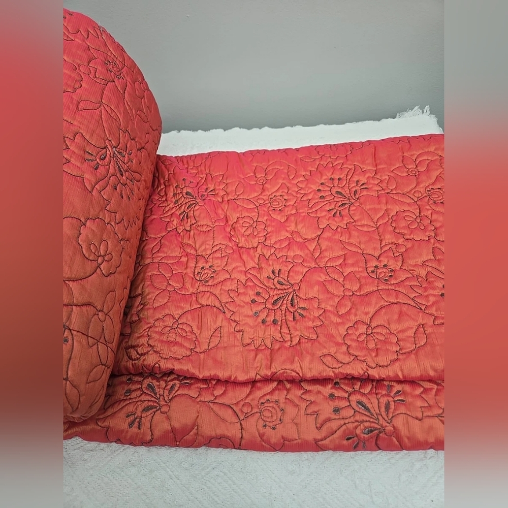 Iridescent Embroidered Quilt